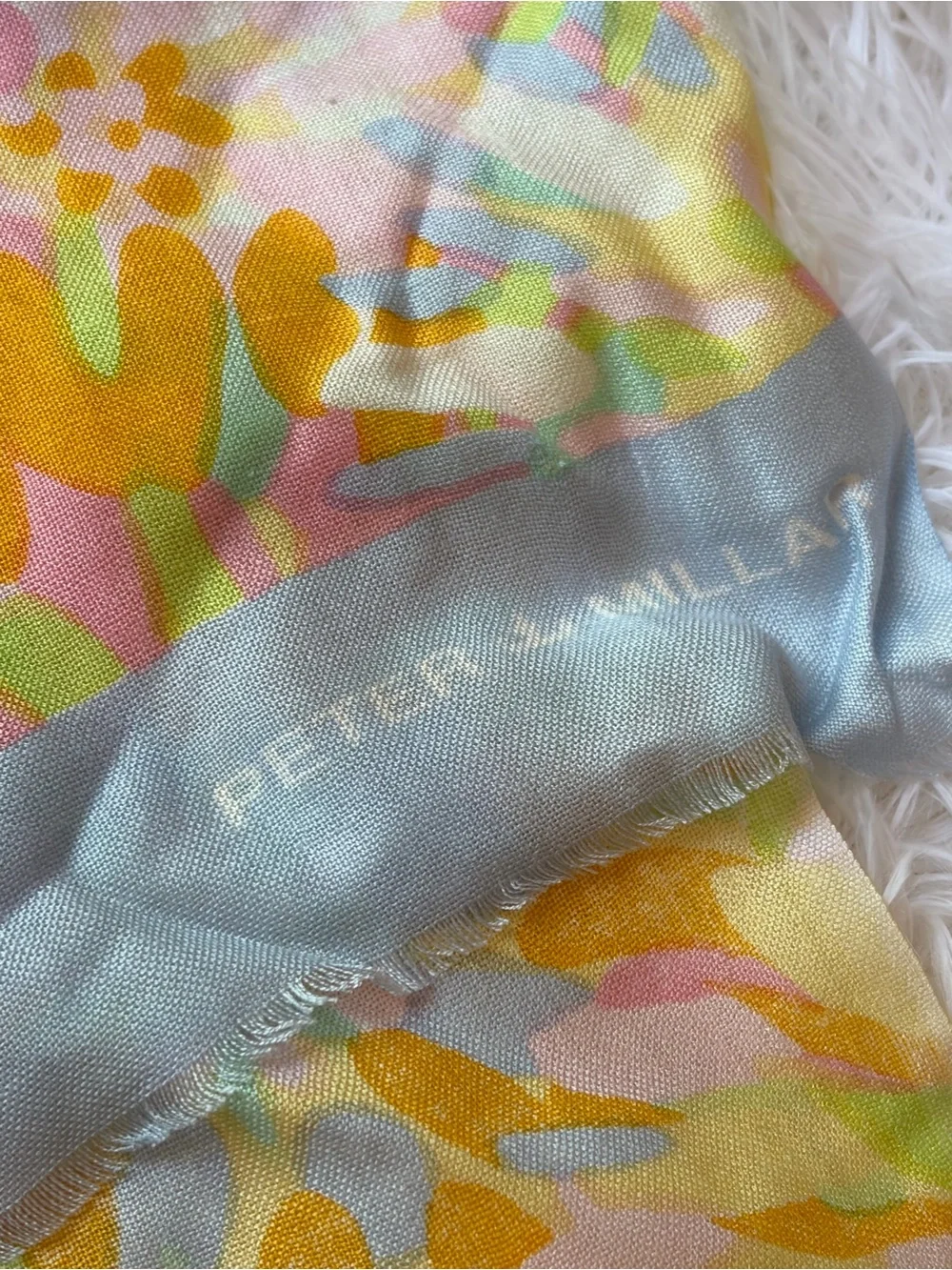RARE Peter Millar Pastel Floral Scarf Wrap brand new with tags